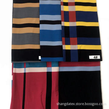45S Spun Rayon Normal Print Plaid Design